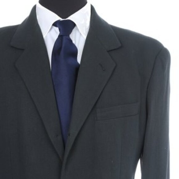 DOLCE & GABBANA Men's Greened Grey Draped Jersey Wool Blend Blazer Jacket - Picture 14 of 14